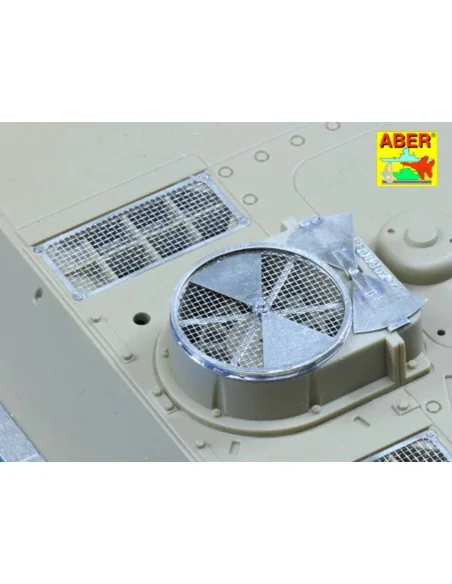 Grilles for Sd.Kfz.171 Panther Ausf.G late model, 1/25 - Aber Model...