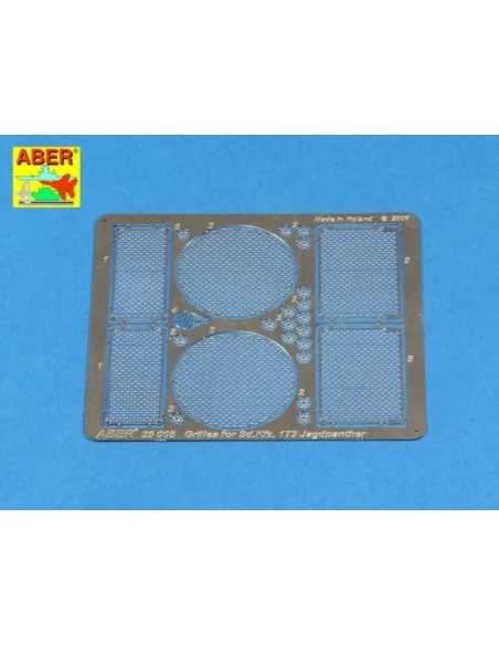 Grilles for Jagdpanther, 1/25 - Aber Models 25005
