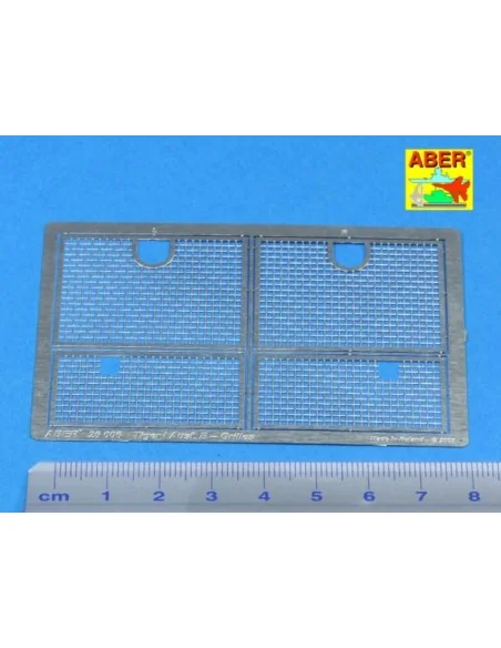 [NO_DESC] Grilles for Sd.Kfz.181.Tiger I, 1/25 - Aber Models 25006