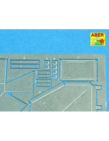 Rear boxes for (Sd.Kfz. 171) Panther Ausf.A, 1/25 - Aber Models 25020