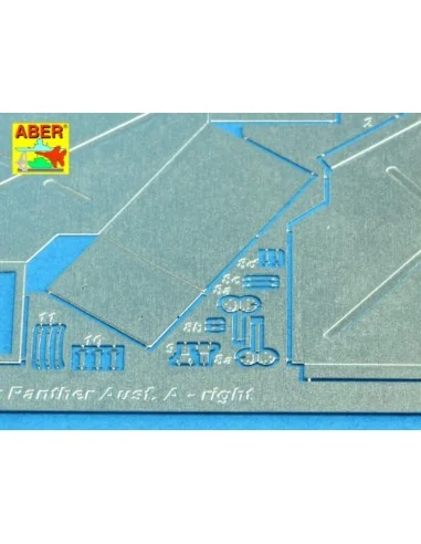Rear boxes for (Sd.Kfz. 171) Panther Ausf.A, 1/25 - Aber Models 25020