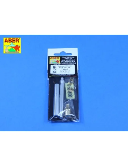 German 88 mm KwK 36 L/56 Tiger I Early Barrel, 1/25 - Aber Models 2...