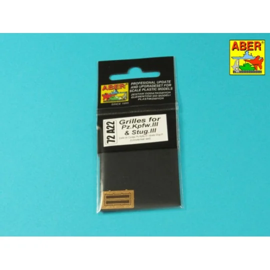 Grilles for Pz.Kpfw. III &Stug III, 1/72 - Aber Models 72 A22