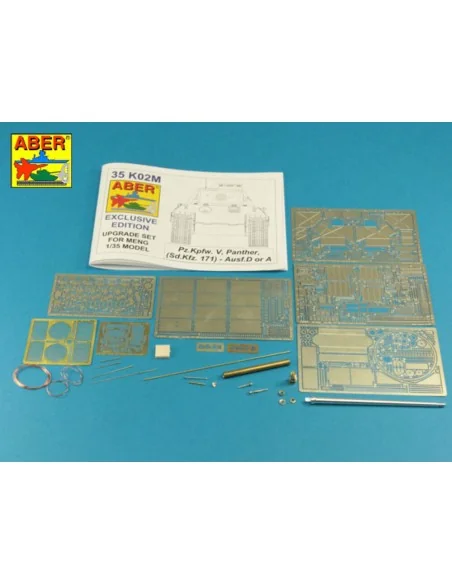 Pz.Kpfw. V Ausf.D & A (Sd.Kfz.171) Panther, 1/35 - Aber Models 35 K02M