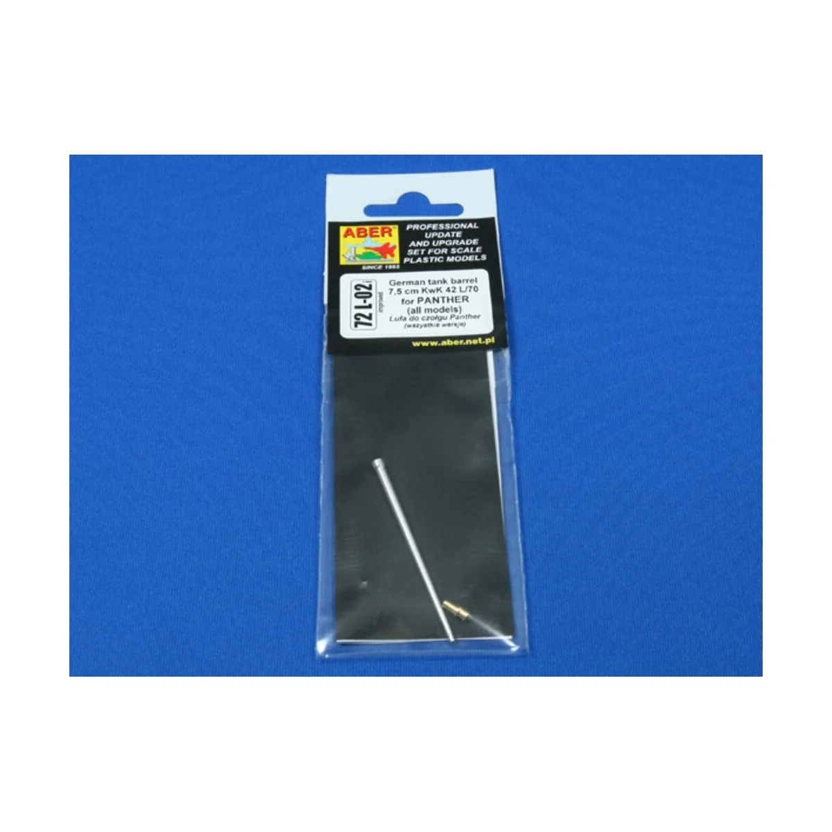 7, 5cm KwK 42L/70 German tank barrel for Panther, 1/72 - Aber Model...