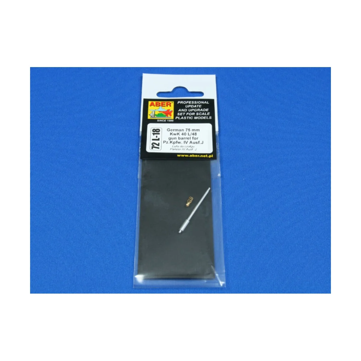 German gun barrel for Pz.Kpfw. IV ausf. J, 1/72 - Aber Models 72 L-18
