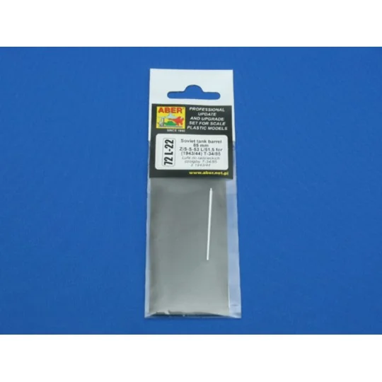 Soviet tank barrel for T-34/85 (1943/44), 1/72 - Aber Models 72 L-22