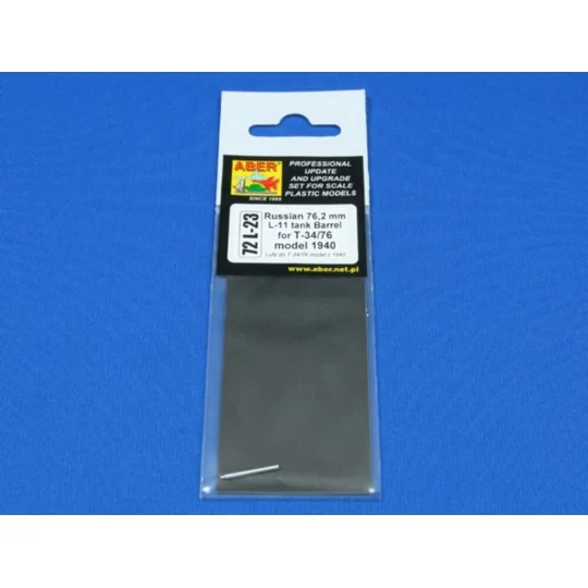 Russian tank barrel for T-34/76 model 1940, 1/72 - Aber Models 72 L-23 Russian tank barrel for T-34/76 model 1940, 1/72 - Aber Models 72 L-23