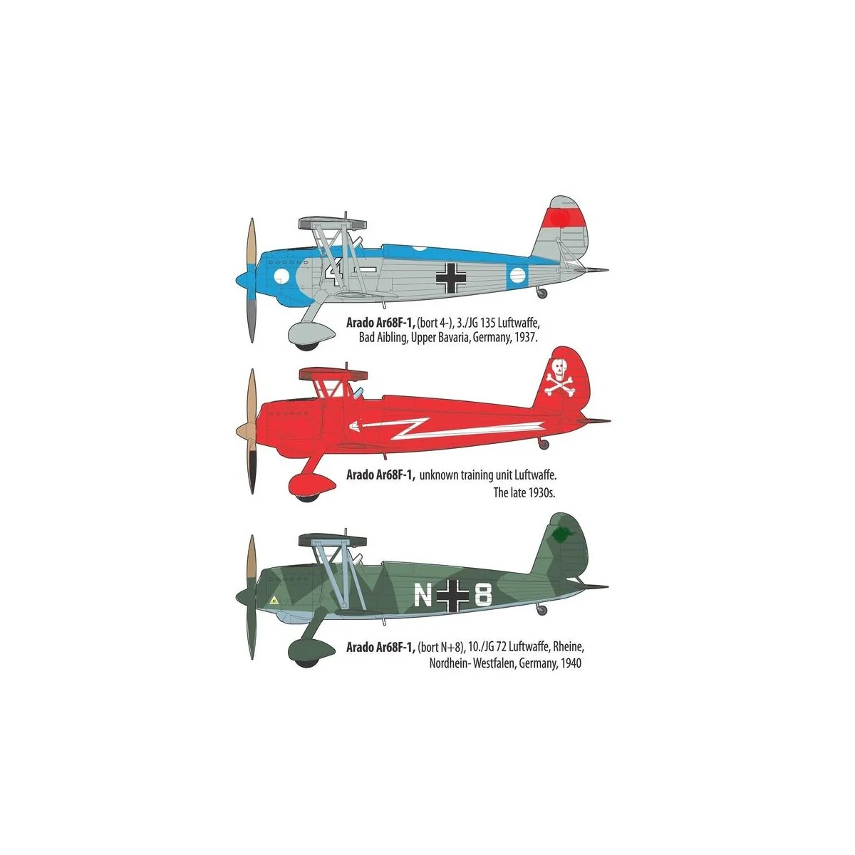 Arado Ar 68F-1, 1/48 - Roden 454