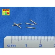 Set 0f 5 Barrels for Tank MG 34, 1/72 - Aber Models 72 L-33