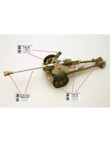 German A/T Gun PaK 40 - Vol.1- basic set, 1/35 - Aber Models 35162