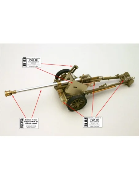 [NO_DESC] German A/T Gun PaK 40 - Vol.1- basic set, 1/35 - Aber Mod...