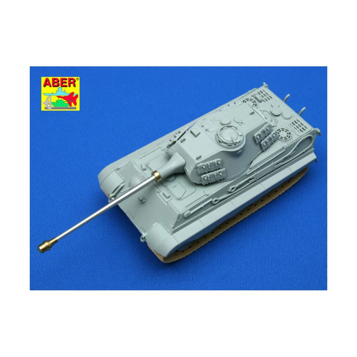 8,8 cm barrel for Tiger II early Porsche - Aber Models 72 L-36