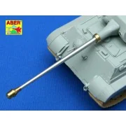 8,8 cm barrel for Tiger II early Porsche - Aber Models 72 L-36
