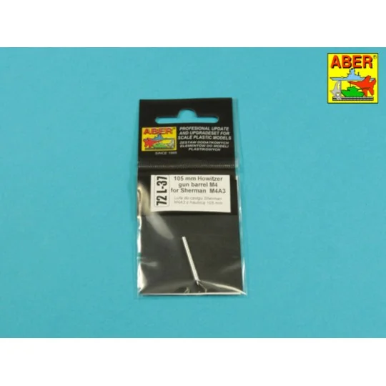 U.S. 105mm Barrel for Sherman, 1/72 - Aber Models 72 L-37 U.S. 105mm Barrel for Sherman, 1/72 - Aber Models 72 L-37