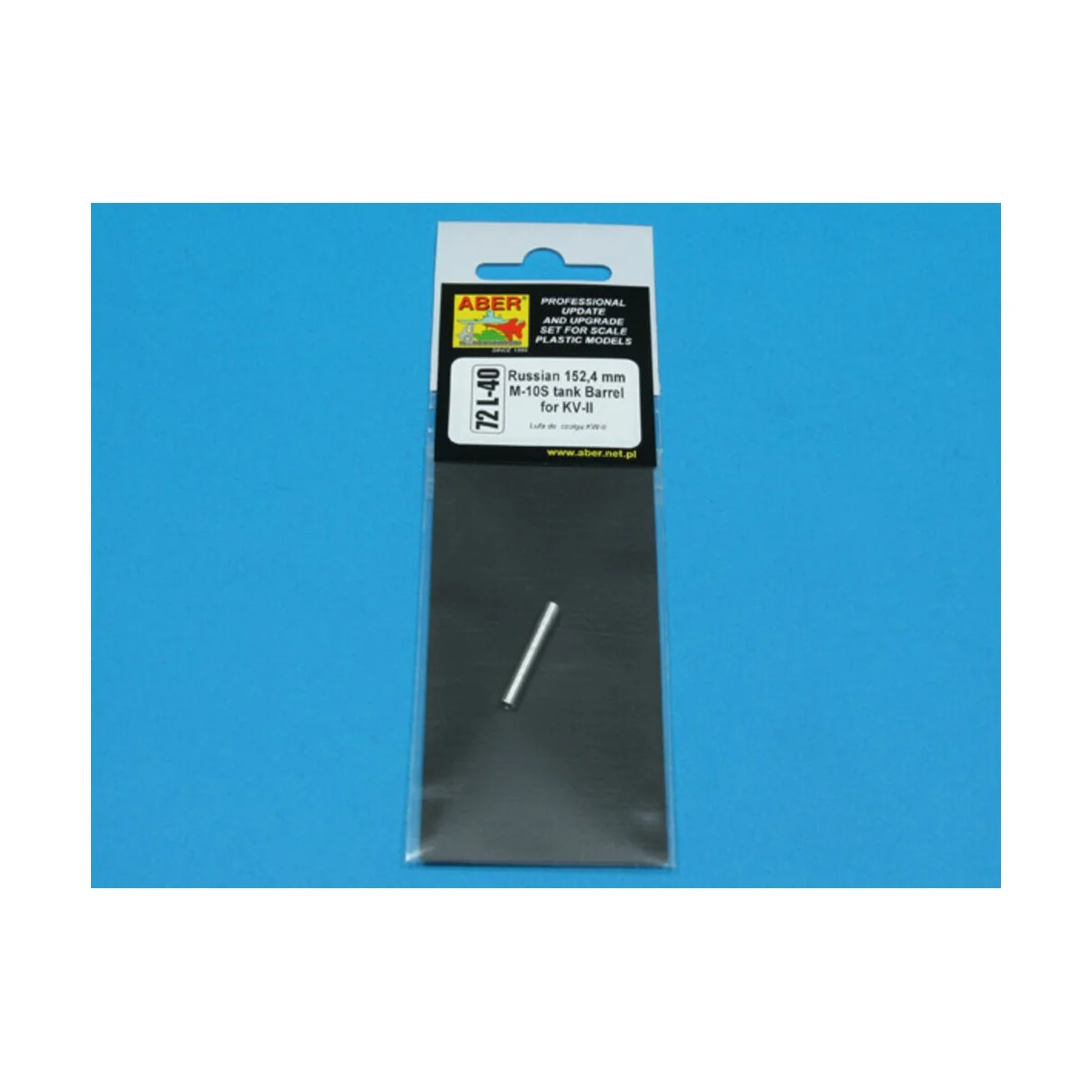 Russian 152, 4 mm M-10S barrel for KV-II, 1/72 - Aber Models 72 L-40