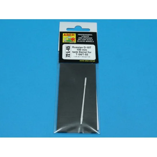 Russian 100 mm D-10T Barrel for T-54/55, 1/72 - Aber Models 72 L-45 Russian 100 mm D-10T Barrel for T-54/55, 1/72 - Aber Models 72 L-45