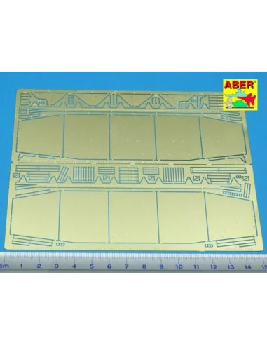 Side skirts for PzKpfw IV (H, J) Brummbar, 1/35 - Aber Models 35 A007