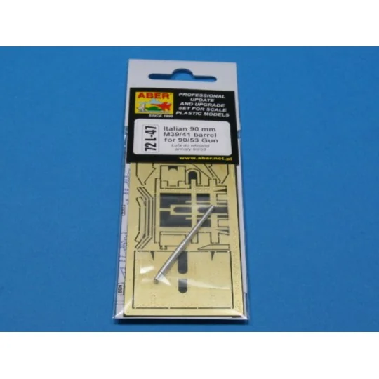 Italian barrel for 90/53 with shield, 1/72 - Aber Models 72 L-47 Italian barrel for 90/53 with shield, 1/72 - Aber Models 72 L-47