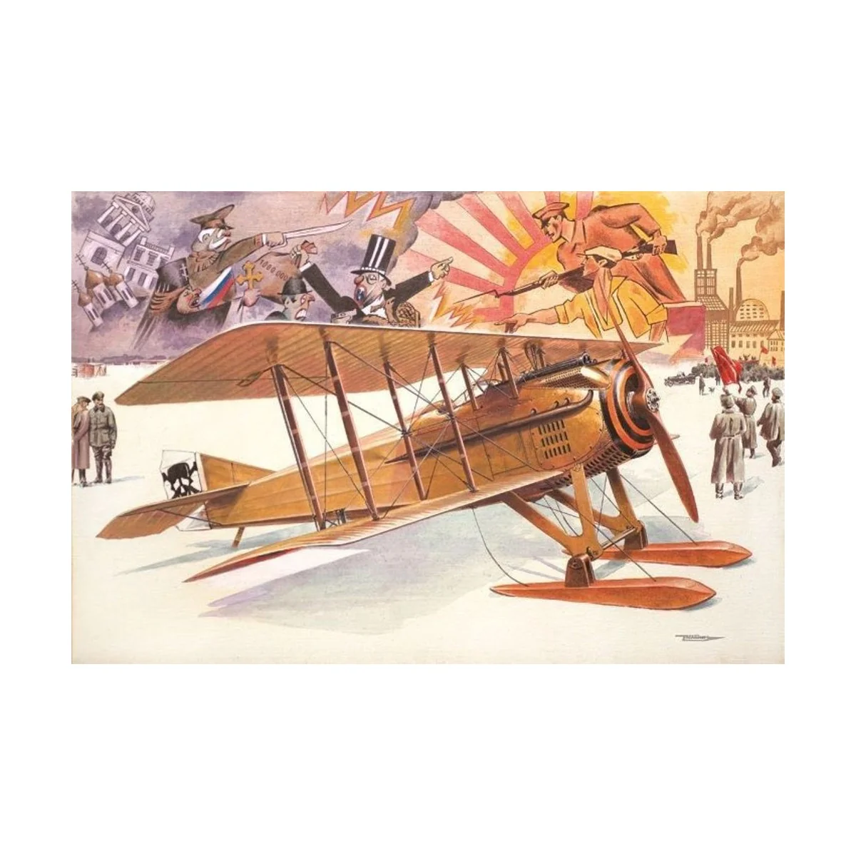 Spad VII c.1 with Russian skies - Roden 617