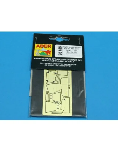 Right stowage bins for SdKfz 250, 252, 253, 1/35 - Aber Models 35 A085
