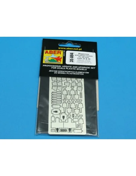 Magazines & ammo boxes for 20mm KwK 30 & 38, 1/35 - Aber Models 35 ...
