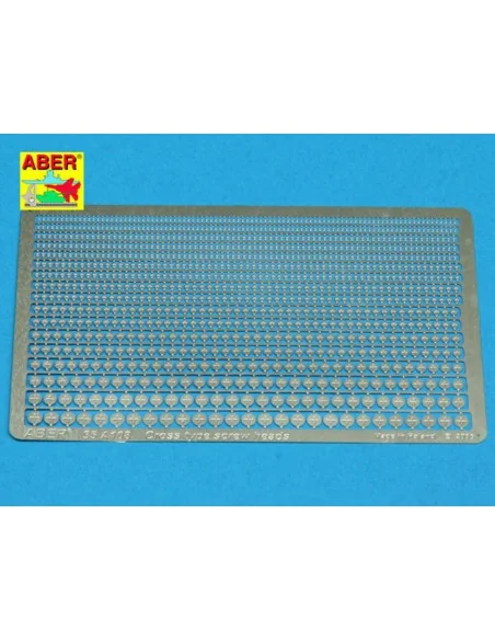 Cross type screaw heads, 1/35 - Aber Models 35 A108