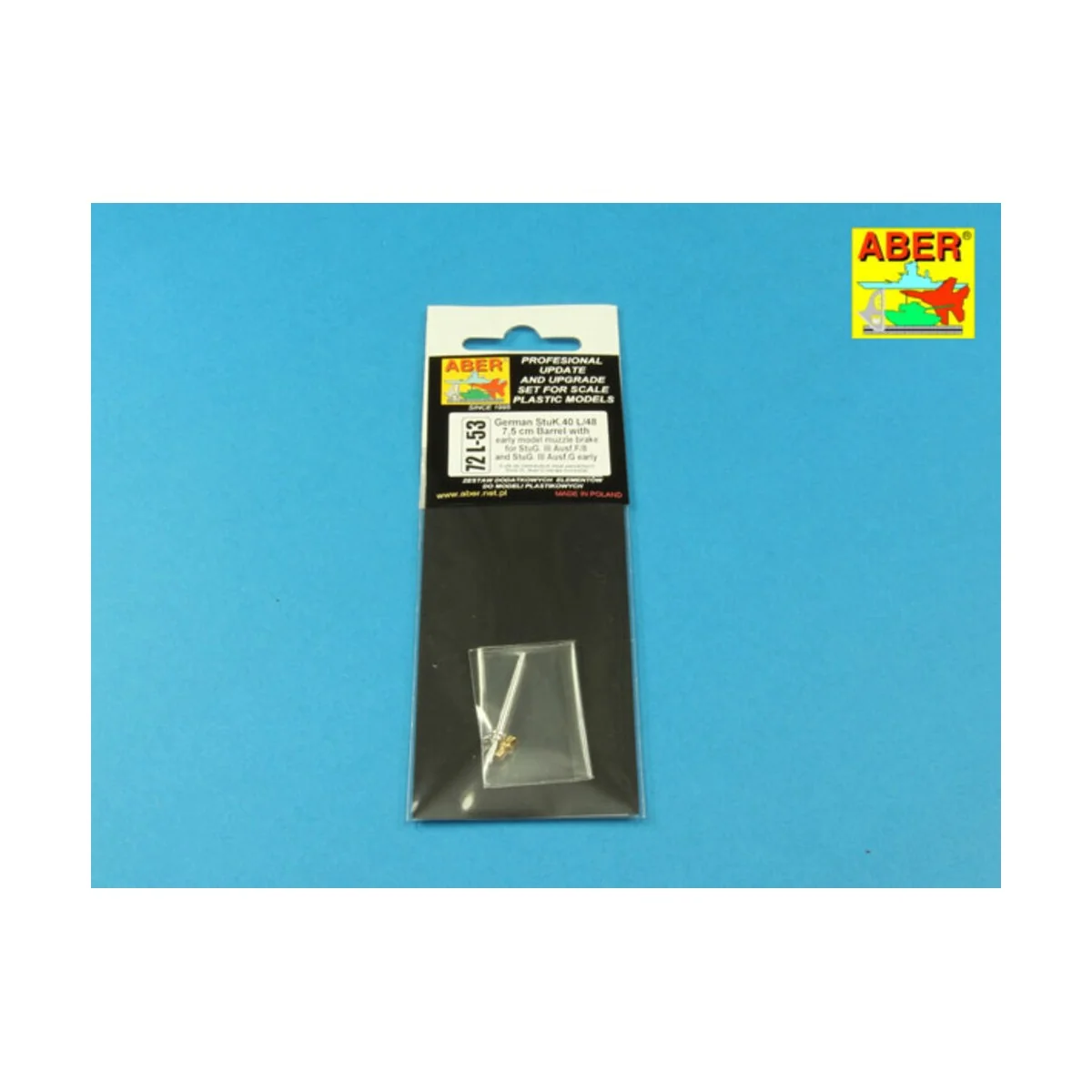 Barrel for StuG.III, Ausf.G early, 1/72 - Aber Models 72 L-53
