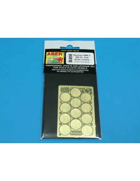 German WW II 200 Itr. fuel drum covers, 1/35 - Aber Models 35 A114
