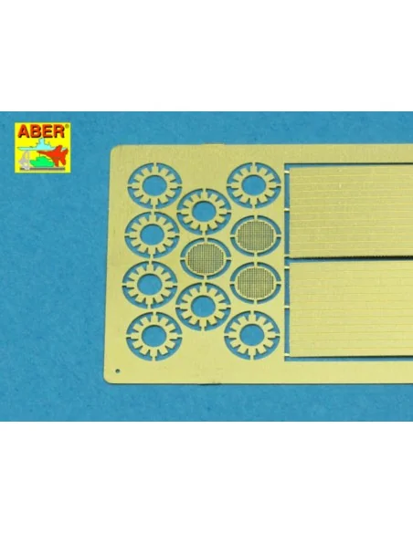 Feifel air cleaners tubes for early Tiger I, Ausf.E, 1/35 - Aber Mo...
