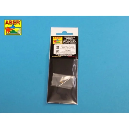 German 50mm KwK39/1 L/60 Barrel for Sd.Kfz.234/2 PUMA, 1/72 - Aber ...
