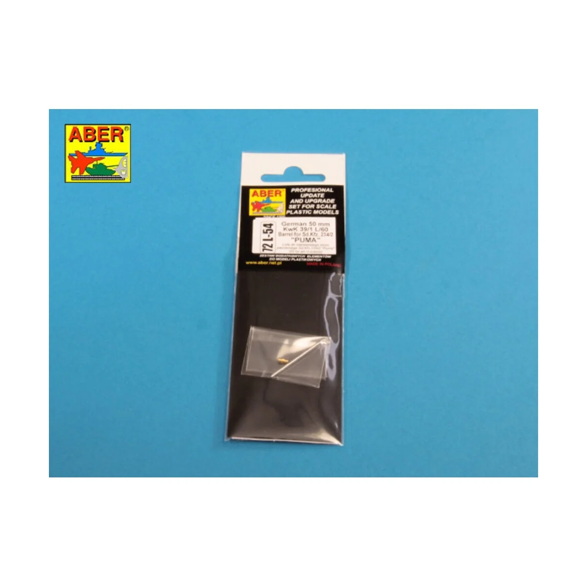 German 50mm KwK39/1 L/60 Barrel for Sd.Kfz.234/2 PUMA - Aber Models...