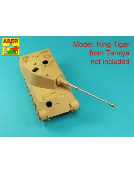 German 88mm KwK 43/3 L/71 Tiger B Serien-Turm, Late Barrel, 1/35 - ...