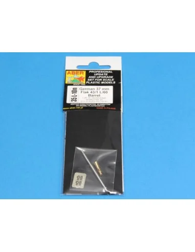 German 37mm Flak 43/1 L/60 Barrel, 1/35 - Aber Models 35 L-010N