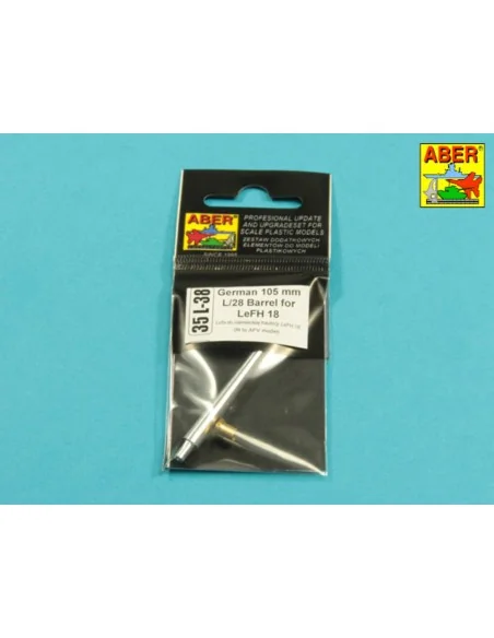 German105mm L/28 Barrel for LeFH 18, 1/35 - Aber Models 35 L-038