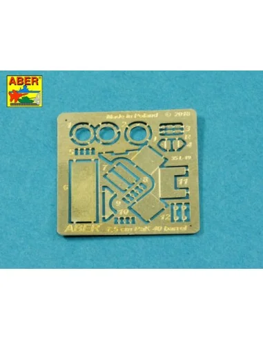 German 75mm barrel for PaK 40 - middle model, 1/35 - Aber Models 35...
