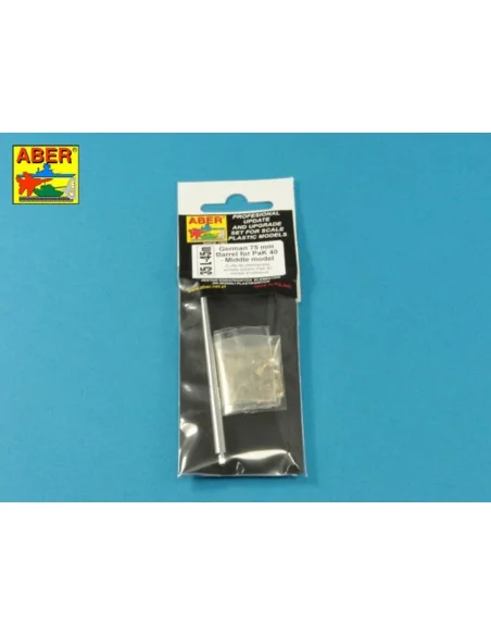 German 75mm barrel for PaK 40 - middle model, 1/35 - Aber Models 35...