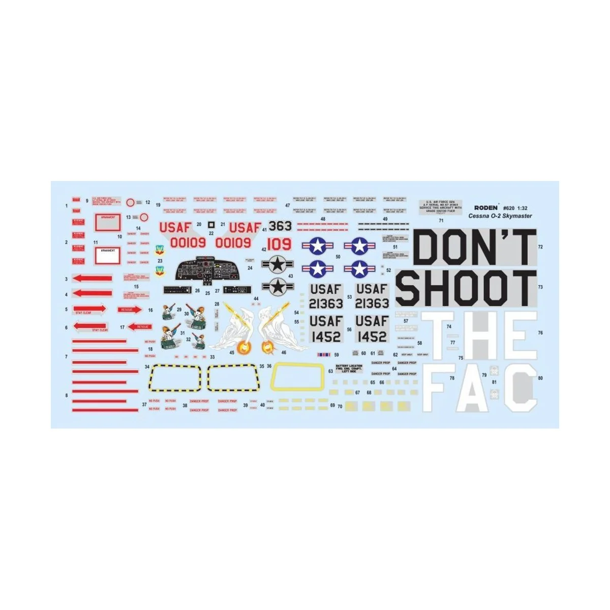 Cessna O-2A Skymaster, 1/32 - Roden 620 Cessna O-2A Skymaster, 1/32 - Roden 620