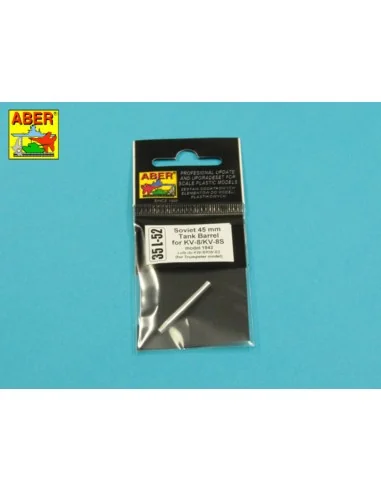 Soviet 45mm Tank Barrel For KV-8/KV-8S, 1/35 - Aber Models 35 L-052