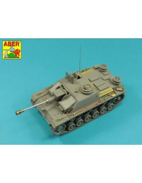 German StuK.40 L/48 7, 5 cm Barrel with late muzzle brake for Stug....