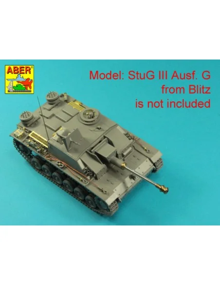 German StuK.40 L/48 7, 5 cm Barrel with late muzzle brake for Stug....