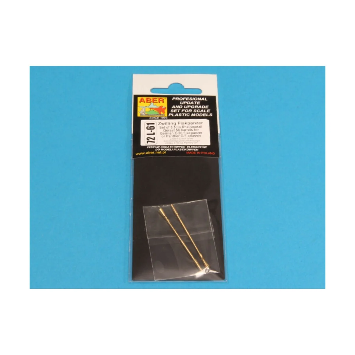 Barrels for Zwilling Flakpanzers, 1/72 - Aber Models 72 L-61