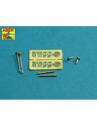 Set of 2 Barrels for German machine guns MG34, 1/35 - Aber Models 3...
