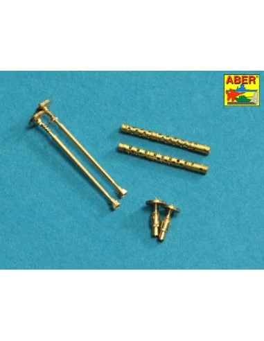 Set of 2 Barrels for German machine guns MG34, 1/35 - Aber Models 3...