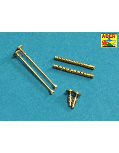 Set of 2 Barrels for German machine guns MG34, 1/35 - Aber Models 3...