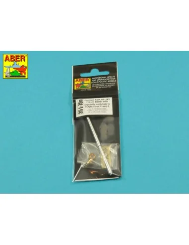 Germ.75mm barrel single baffle muzzle for Pz VI F2, 1/35 - Aber Mod...