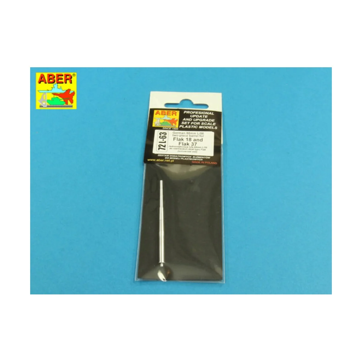 Single-piece barrel for Flak 36 and Flak 37, 1/72 - Aber Models 72 ...