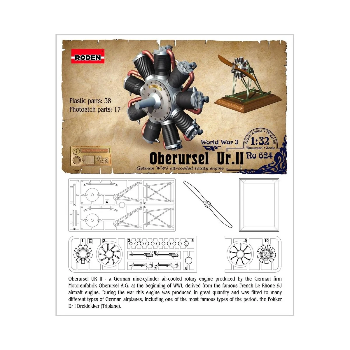 Oberursel Ur.II, 1/32 - Roden 624