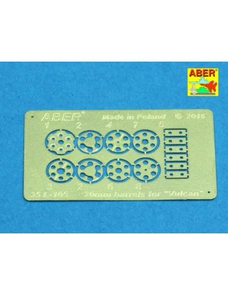 20mm barrels for M61 gun Vulcan, 1/35 - Aber Models 35 L-105
