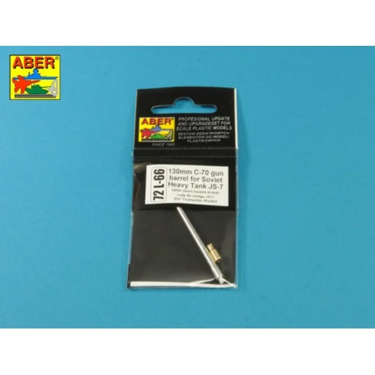 130 mm C-70 gun barrel for Soviet tank JS-7 - Aber Models 72 L-66